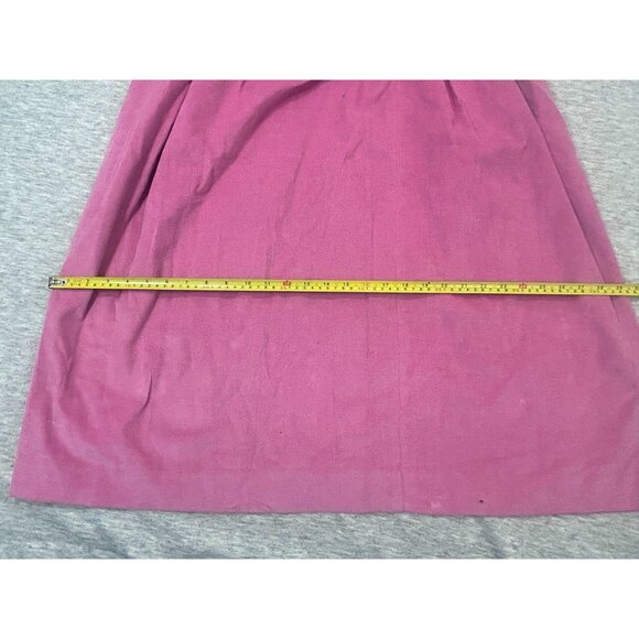 Eddie Bauer Long Skirt Women's Size 14 Purple Tiered Pull-On Party Cotton - Picture 5 of 5